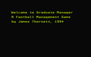 Graduate Manager atari screenshot